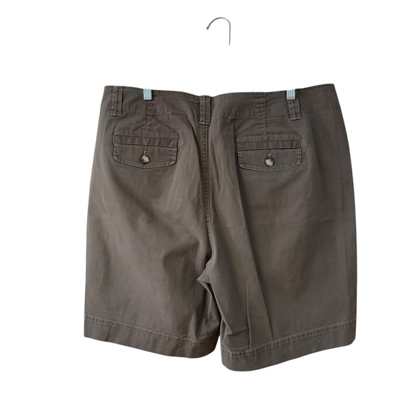 Eddie Bauer Mercer Fit Khaki Shorts Plus Size 18 Tall Green-Brown Outdoor Casual - Picture 6 of 8